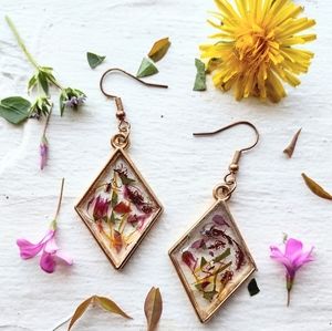 Handcrafted grounding earrings
